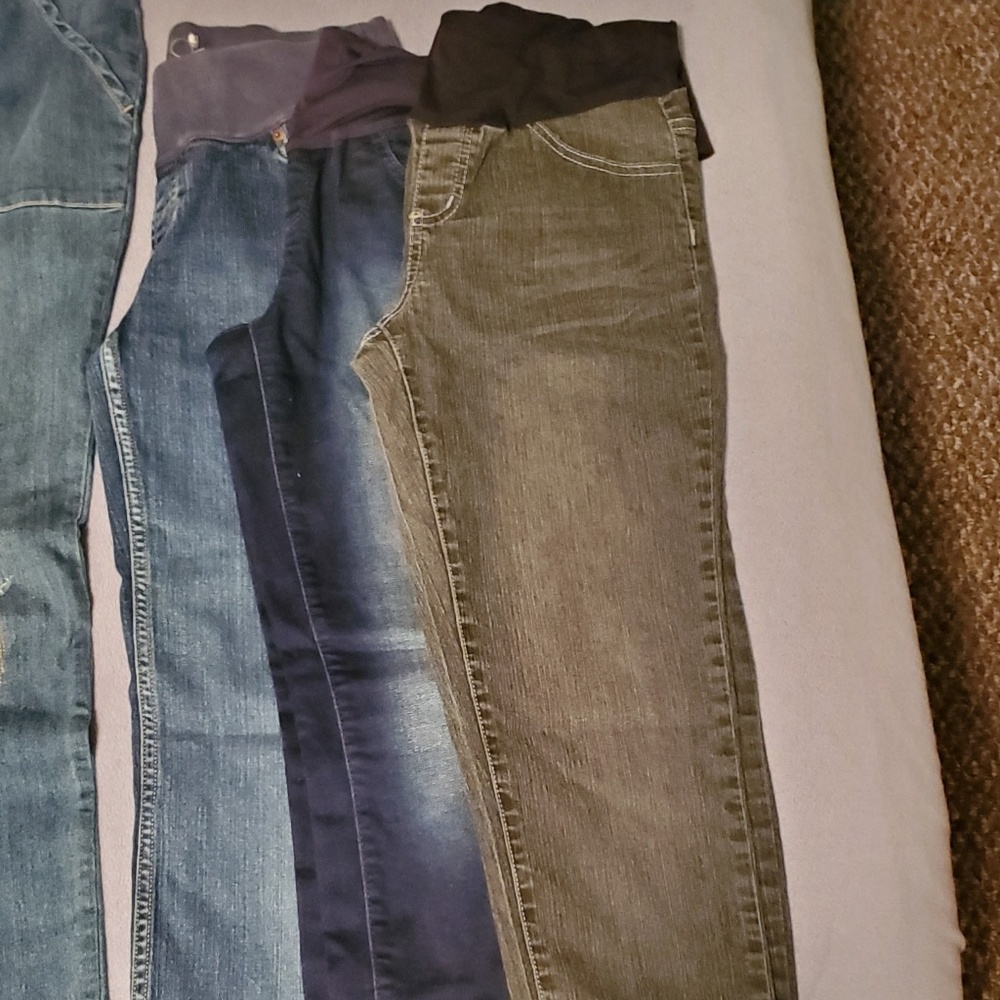 3 Pair Maternity Denim Full Length Jean's! Sm/Med